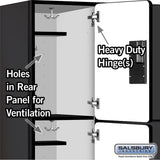15" Wide Triple Tier Designer Wood Locker - 3 Wide - 6 Feet High - 18" Deep by Salsbury