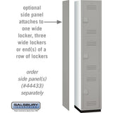 15" Wide Triple Tier Heavy Duty Plastic Locker - 1 Wide - 6 Feet High - 18" Deep by Salsbury