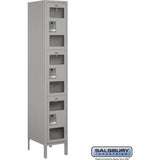 15" Wide Triple Tier See-Through Metal Locker - 1 Wide - 6 Feet High - 18" Deep by Salsbury