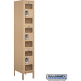 15" Wide Triple Tier See-Through Metal Locker - 1 Wide - 6 Feet High - 18" Deep by Salsbury