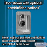 15" Wide Triple Tier See-Through Metal Locker - 3 Wide - 6 Feet High - 15" Deep by Salsbury