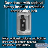 15" Wide Triple Tier See-Through Metal Locker - 3 Wide - 6 Feet High - 15" Deep by Salsbury