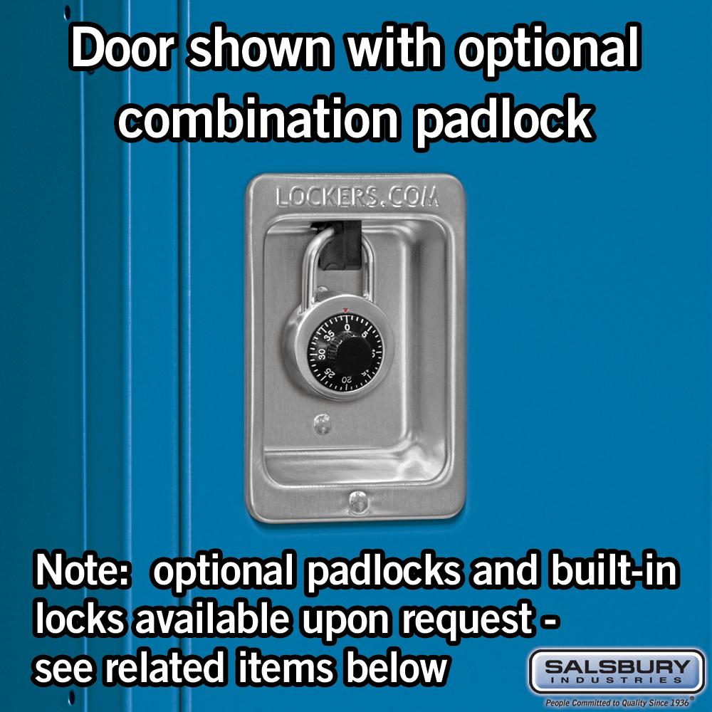 15" Wide Triple Tier Standard Metal Locker - 1 Wide - 6 Feet High - 18" Deep by Salsbury