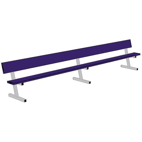 Jaypro 15' Player Bench w/Seat Back (Portable)
