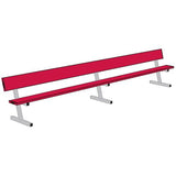 Jaypro 15' Player Bench w/Seat Back (Portable)