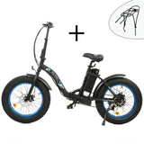 UL Certified-Ecotric 20inch Black Portable And Folding Fat Bike Model Dolphin