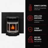 Comfortbilt HP22I Pellet Stove Insert with Stainless Steel Trim