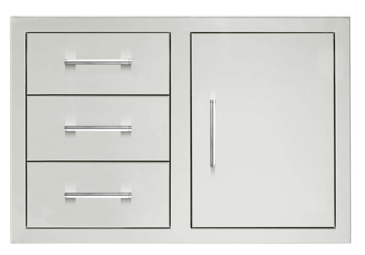TrueFlame 33" 3-Drawer & Access Door Combo - TF-DC3-33