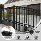 Aleko Automated Steel Dual Swing Driveway Gate and Gate Opener Complete Kit – Florence Style – 16 x 6 Feet