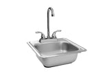 TrueFlame 15"x15" Drop-in Sink - TF-NK-15D