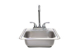 TrueFlame 15"x15" Drop-in Sink - TF-NK-15D
