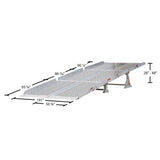 84" W Aluminum Portable Modular Box Truck Ramp System – 25,000 lb. Cap