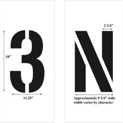 Newstripe Individual Numbers 1/8 inch (125mil) PolyTough