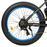 UL Certified-Ecotric Rocket Fat Tire Beach Snow Electric Bike - Blue