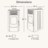 ComfortBilt HP50S 21" Pellet Stove