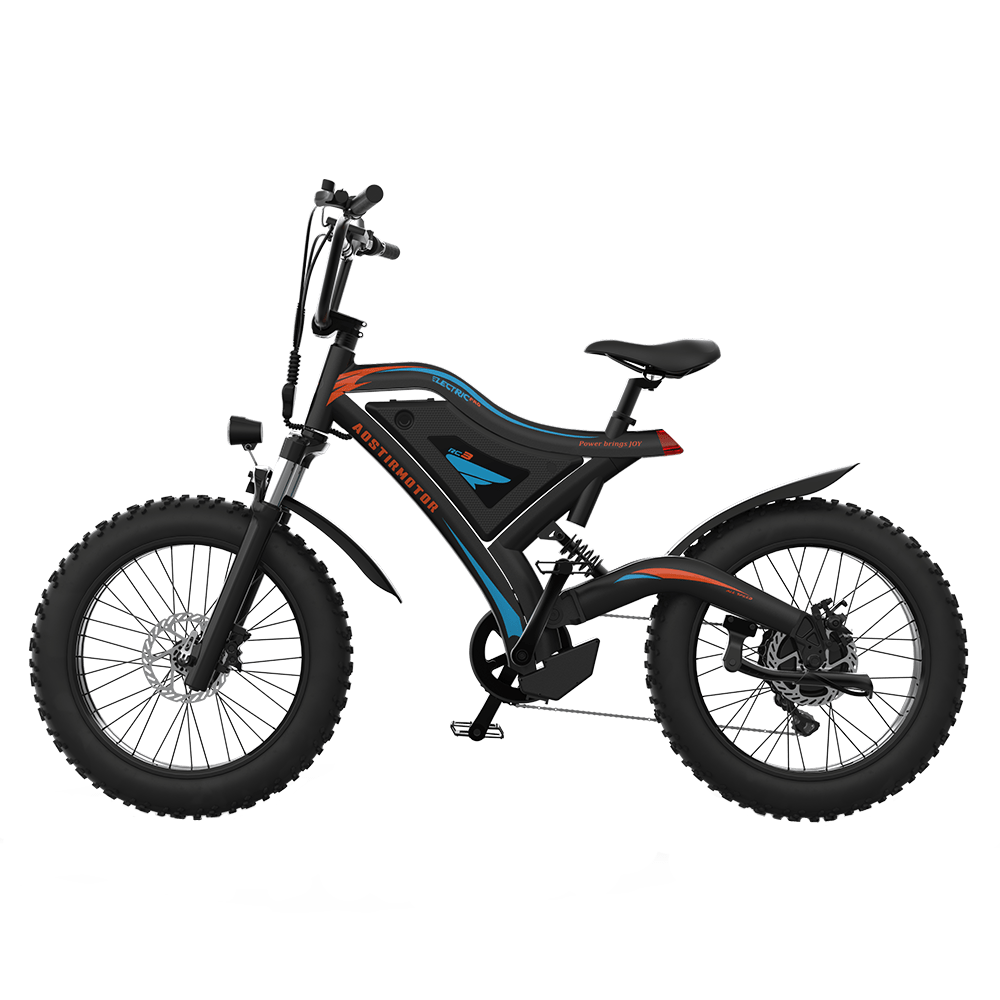 AOSTIRMOTOR S18-MINI Fat Tire Mountain E-Bike | 500 Watt | 48V | Electric Bike