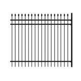 Aleko Commercial Grade Steel Fence Kit – Tokyo Style – 8 Panels (8x6 ft.) for Flat and Sloped Installation
