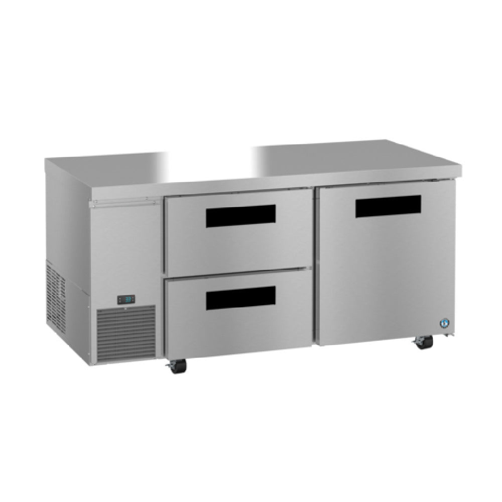 Hoshizaki ULR67B-D2 Steelheart Series Undercounter Refrigerator Reach-in Two-section