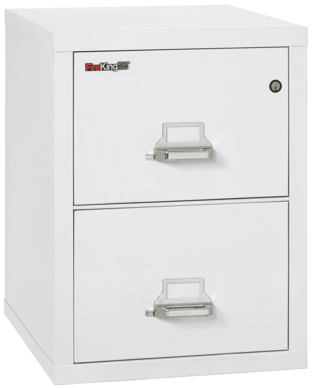 FireKing 2-Drawer 25" Deep 1-Hour Rated Fireproof File Cabinet, Letter