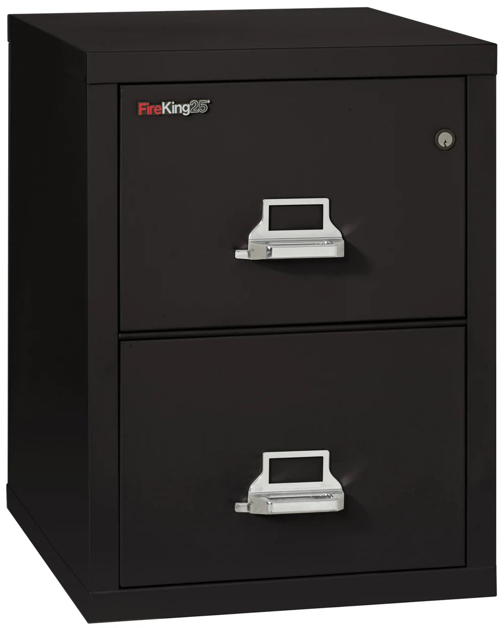 FireKing 2-Drawer 25" Deep 1-Hour Rated Fireproof File Cabinet, Letter