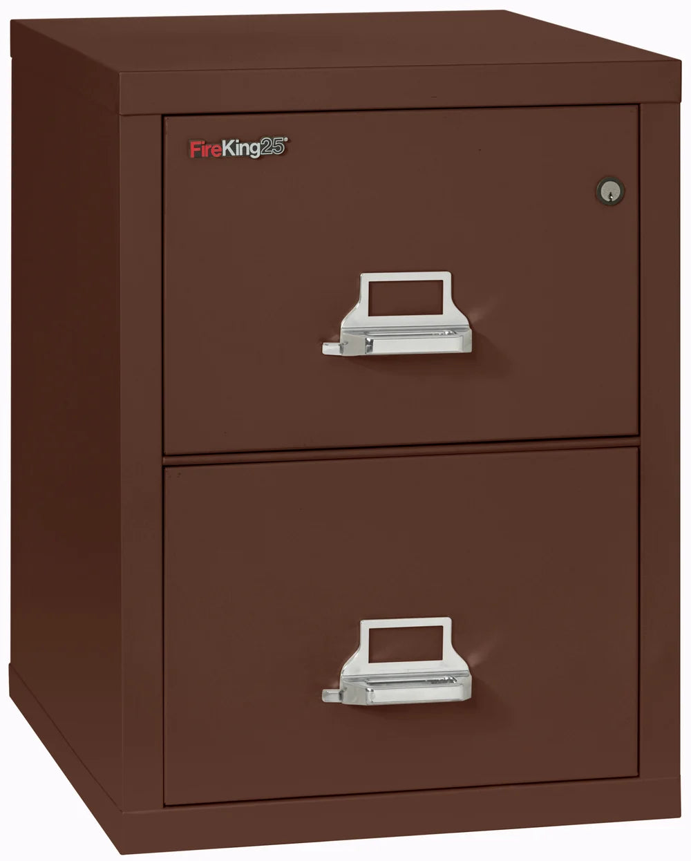 FireKing 2-Drawer 25" Deep 1-Hour Rated Fireproof File Cabinet, Letter
