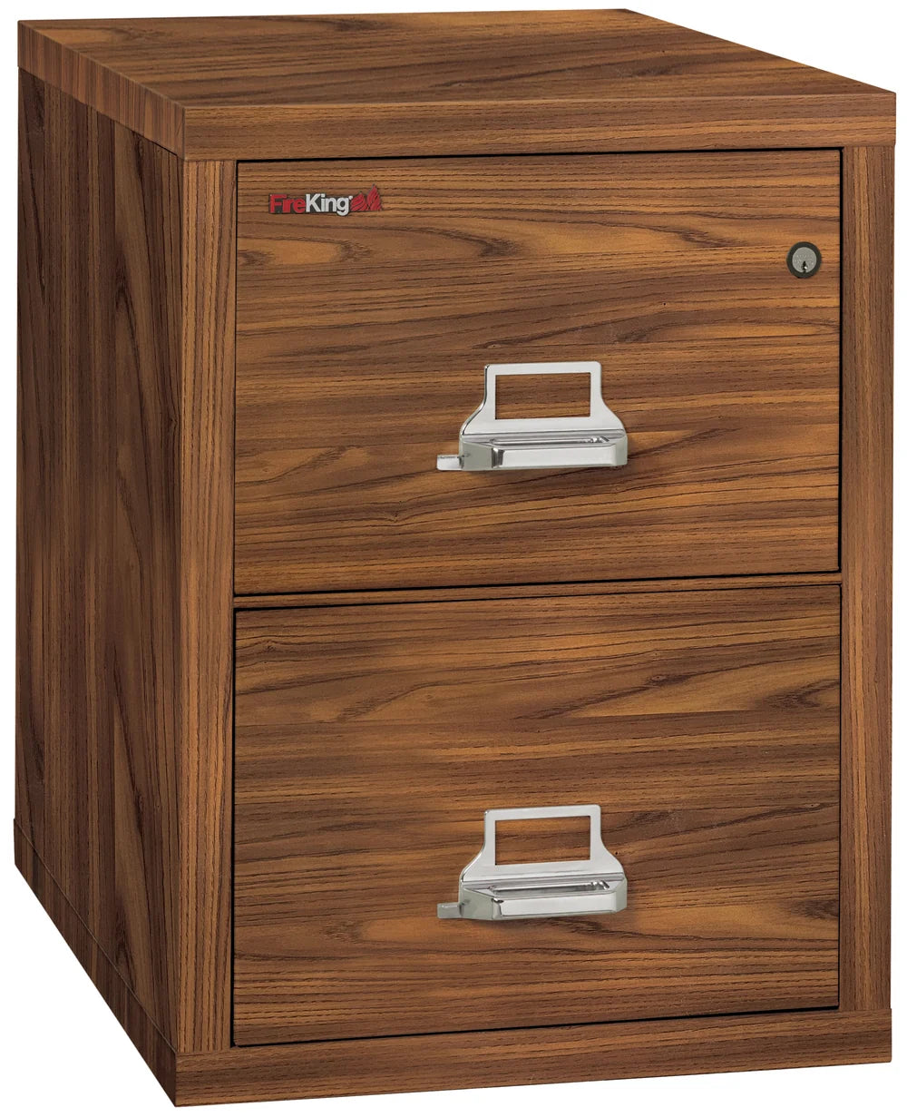 FireKing 2-Drawer 25" Deep 1-Hour Rated Fireproof File Cabinet, Letter