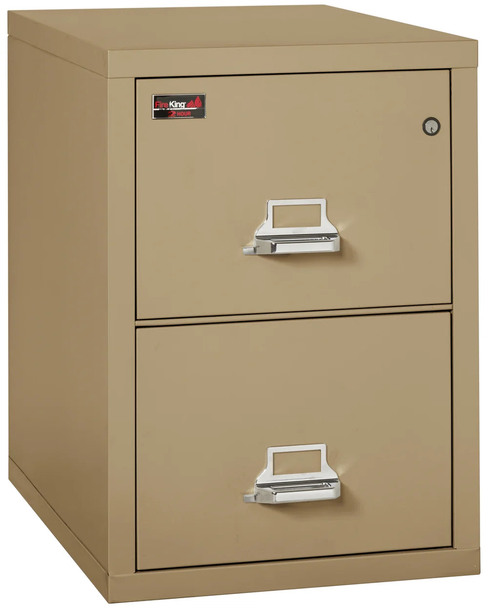 FireKing 2-Drawer 31" Deep 2-Hour Rated Fireproof File Cabinet, Letter