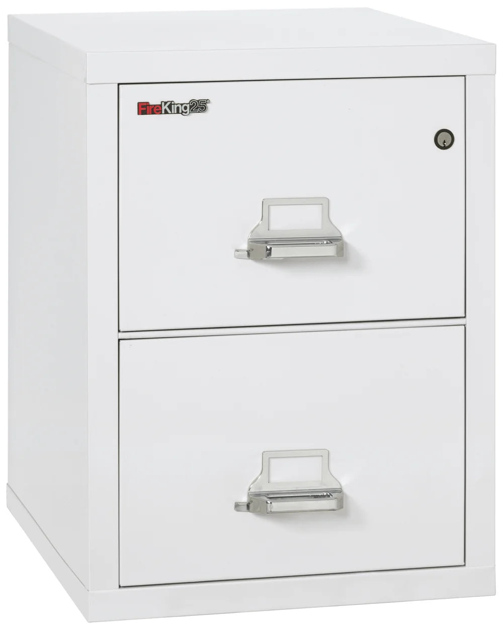 FireKing 2-Drawer 25" Deep 1-Hour Rated Fireproof File Cabinet, Legal