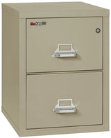 FireKing 2-Drawer 25" Deep 1-Hour Rated Fireproof File Cabinet, Legal