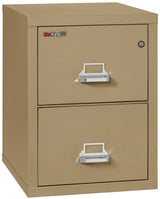 FireKing 2-Drawer 25" Deep 1-Hour Rated Fireproof File Cabinet, Legal