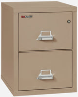 FireKing 2-Drawer 25" Deep 1-Hour Rated Fireproof File Cabinet, Legal