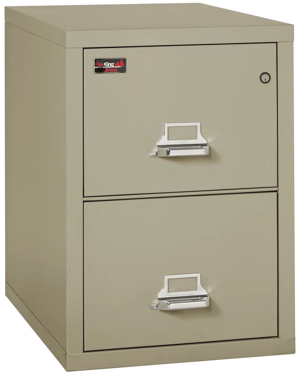 FireKing 2-Drawer 31" Deep 2-Hour Rated Fireproof File Cabinet, Legal