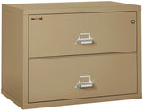 FireKing 2-Drawer 38" Wide 1-Hour Rated Lateral Fireproof File Cabinet