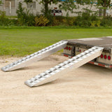 8' L Aluminum Ramps, Double Pin-On Ends - 20,000 lb. Weight Cap