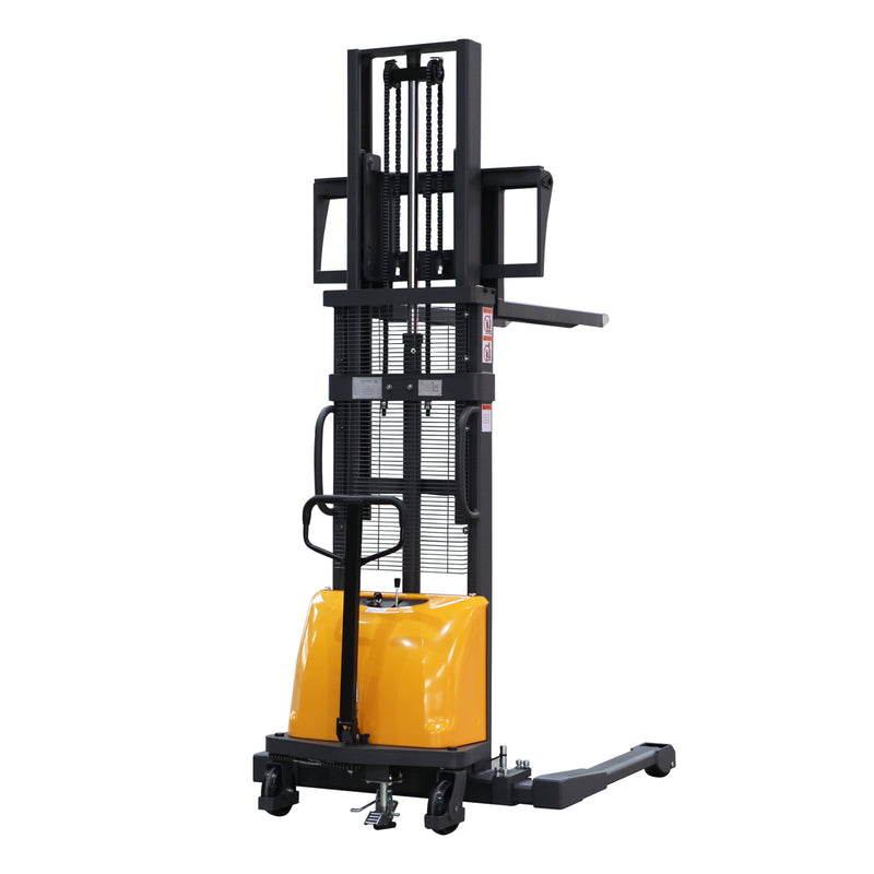 Apollolift Semi-Electric Power Lift Straddle Stacker 3300Lbs 98