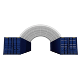 20'x40' Double Truss Container Shelter