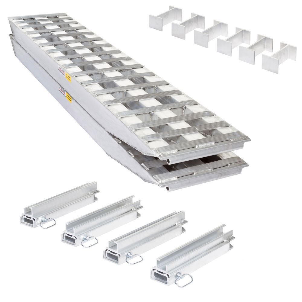 8' L x 18" W / 2 Ramp System for 18" H Step Deck Trailers - 23, 500 lb. Cap