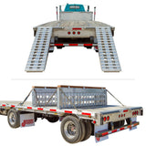 8' L x 18" W / 2 Ramp System for 24" H Step Deck Trailers - 23,500 lb. Cap