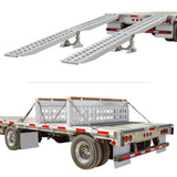 8' L x 18" W / 4 Ramp System for 24" H Step Deck Trailers - 23,500 lb. Cap
