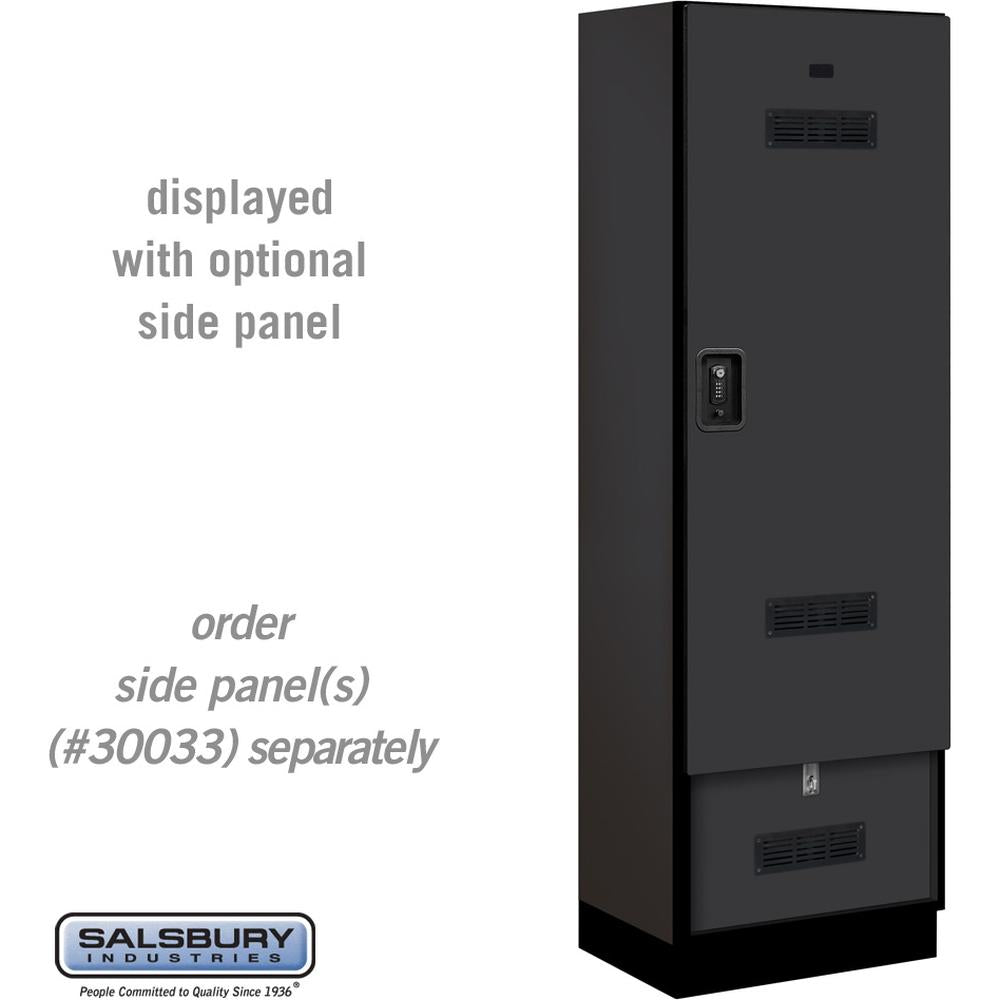 24" Wide Designer Wood Gear Locker - 6 Feet High - 18" Deep by Salsbury