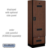 24" Wide Designer Wood Gear Locker - 6 Feet High - 18" Deep by Salsbury