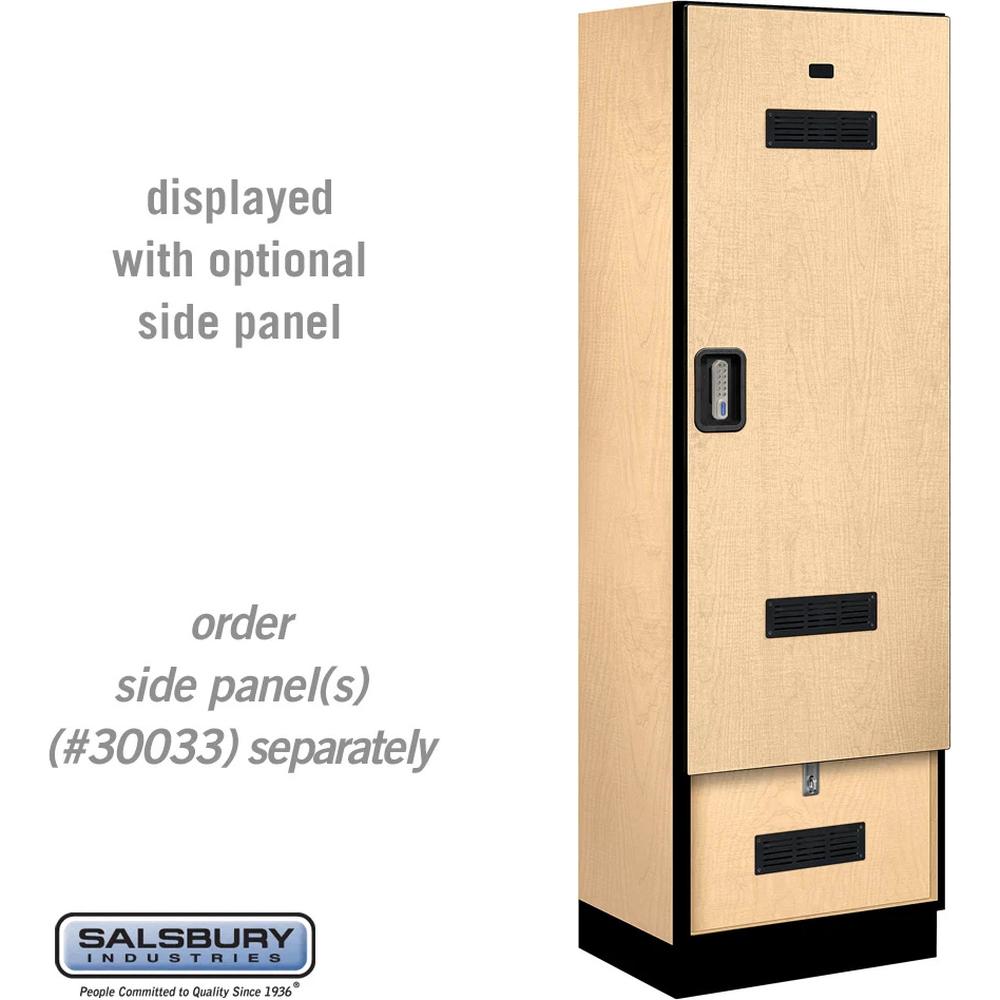 24" Wide Designer Wood Gear Locker - 6 Feet High - 18" Deep by Salsbury