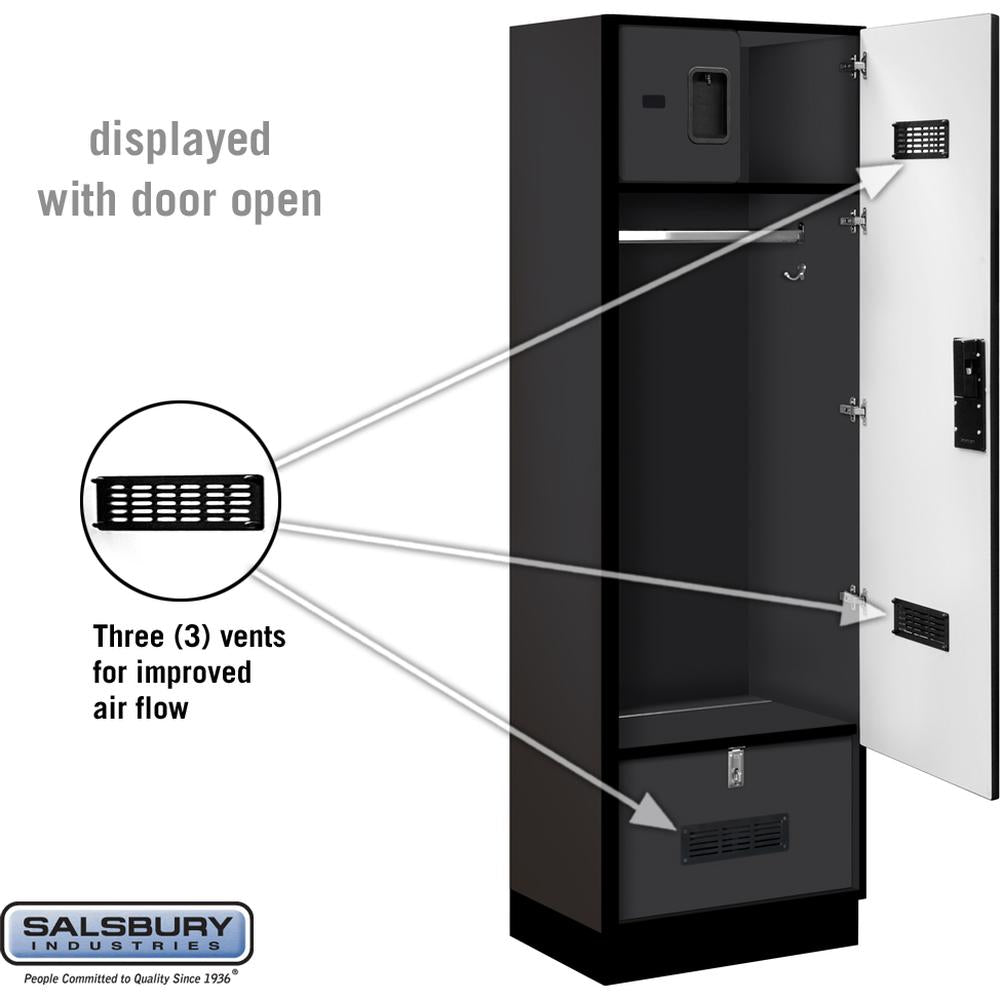 24" Wide Designer Wood Gear Locker - 6 Feet High - 18" Deep by Salsbury
