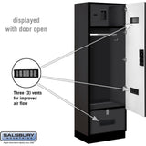 24" Wide Designer Wood Gear Locker - 6 Feet High - 18" Deep by Salsbury