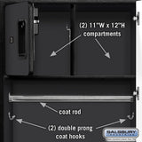 24" Wide Designer Wood Gear Locker - 6 Feet High - 18" Deep by Salsbury