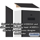 24" Wide Designer Wood Gear Locker - 6 Feet High - 18" Deep by Salsbury