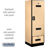 24" Wide Designer Wood Gear Locker - 6 Feet High - 24" Deep by Salsbury