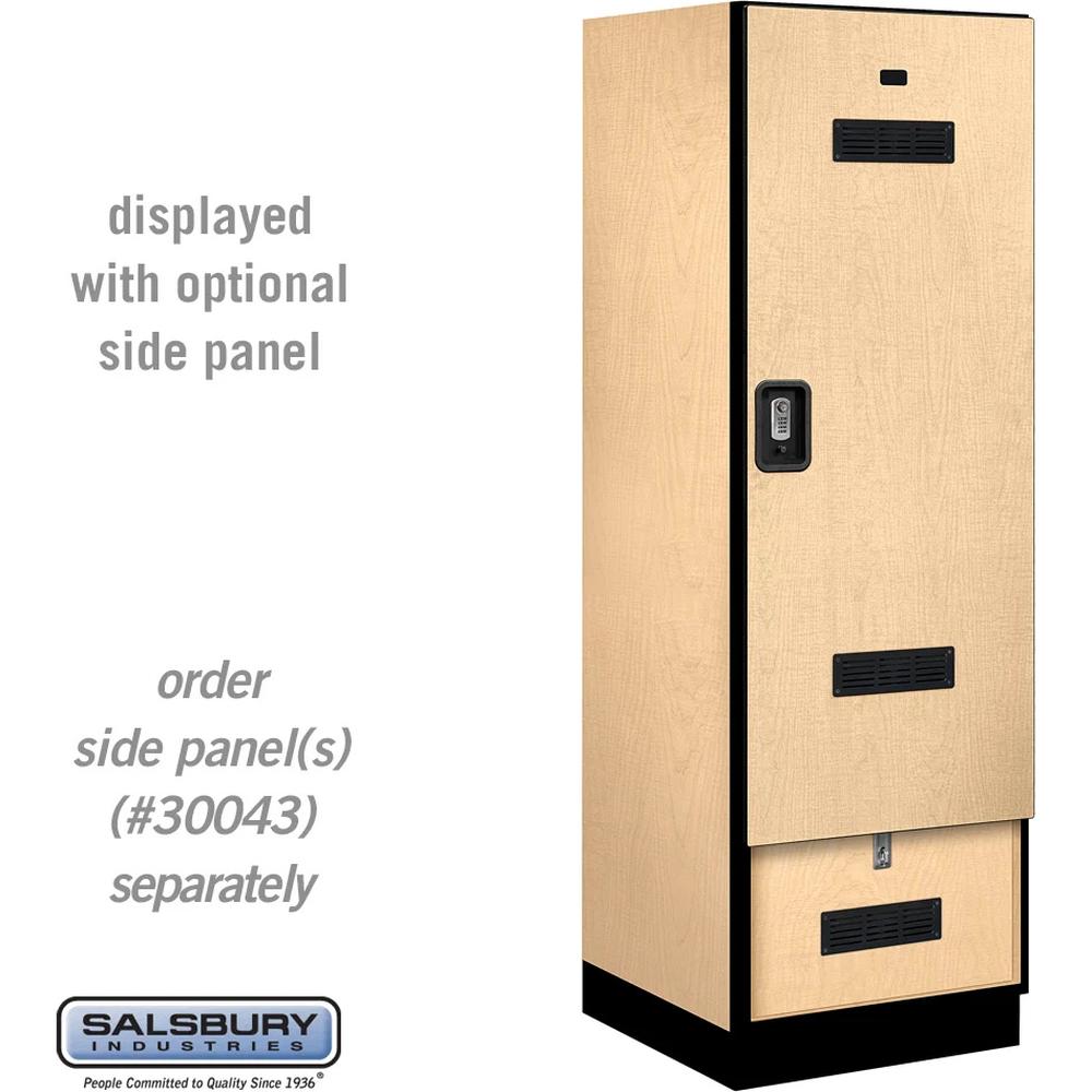 24" Wide Designer Wood Gear Locker - 6 Feet High - 24" Deep by Salsbury