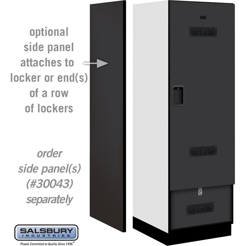 24" Wide Designer Wood Gear Locker - 6 Feet High - 24" Deep by Salsbury