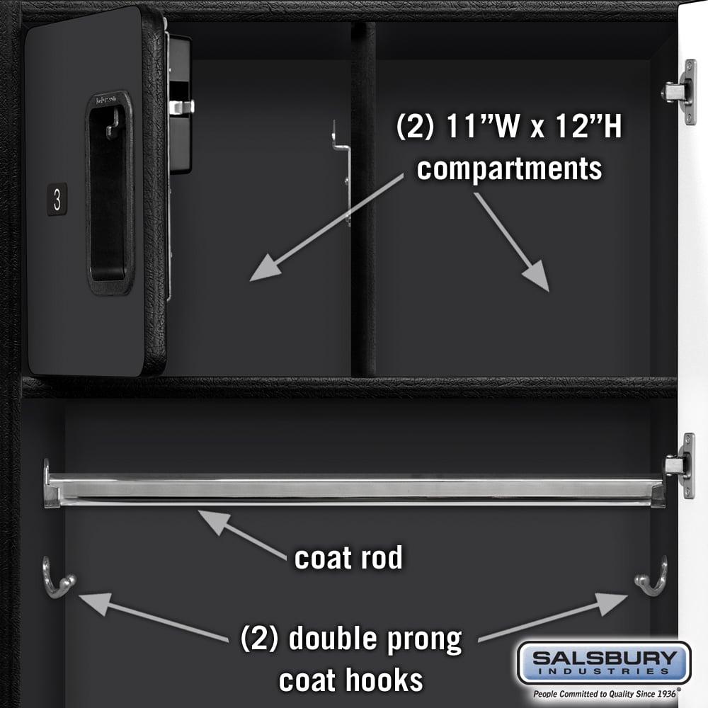 24" Wide Designer Wood Gear Locker - 6 Feet High - 24" Deep by Salsbury